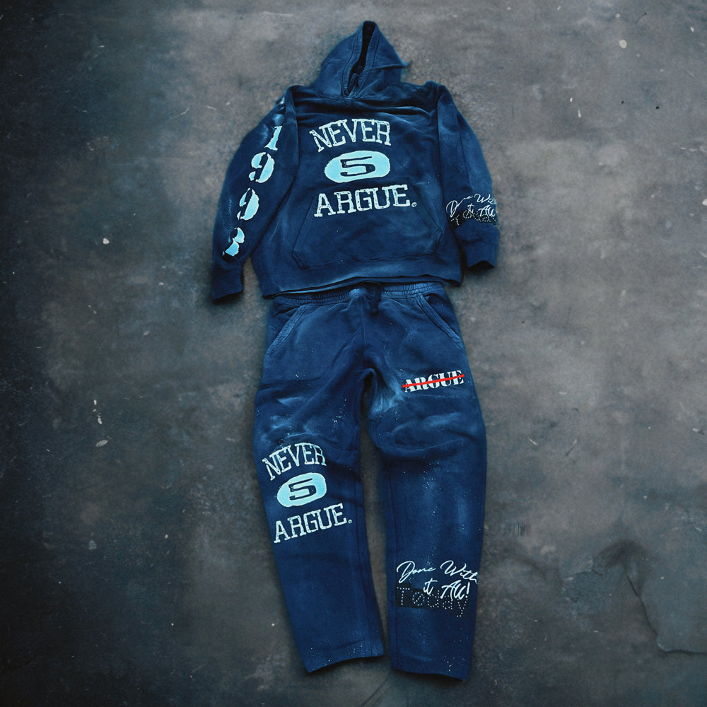 NAVY “ROUGE” HOODIE