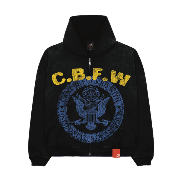 BLACK “CBFW” ZIP UP