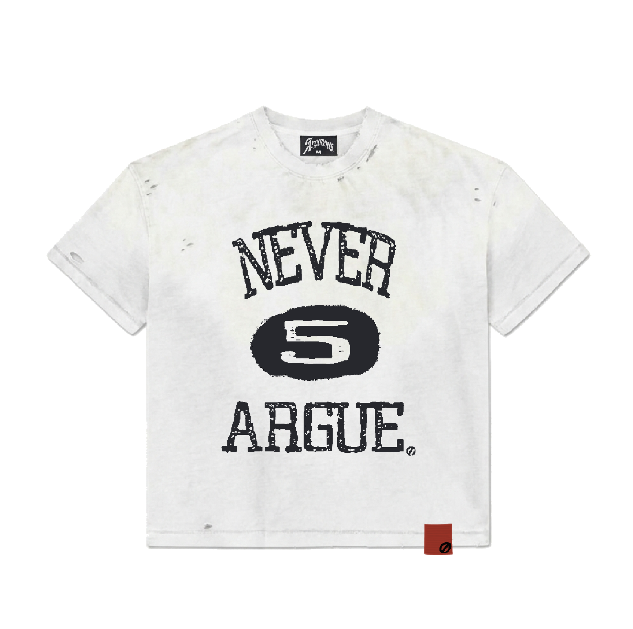 WHITE “DONE TALKIN” TEE