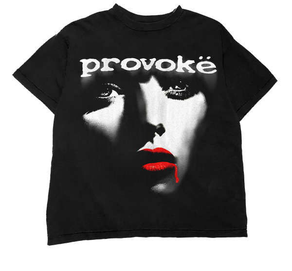 “PROVOKE” TEE BLACK