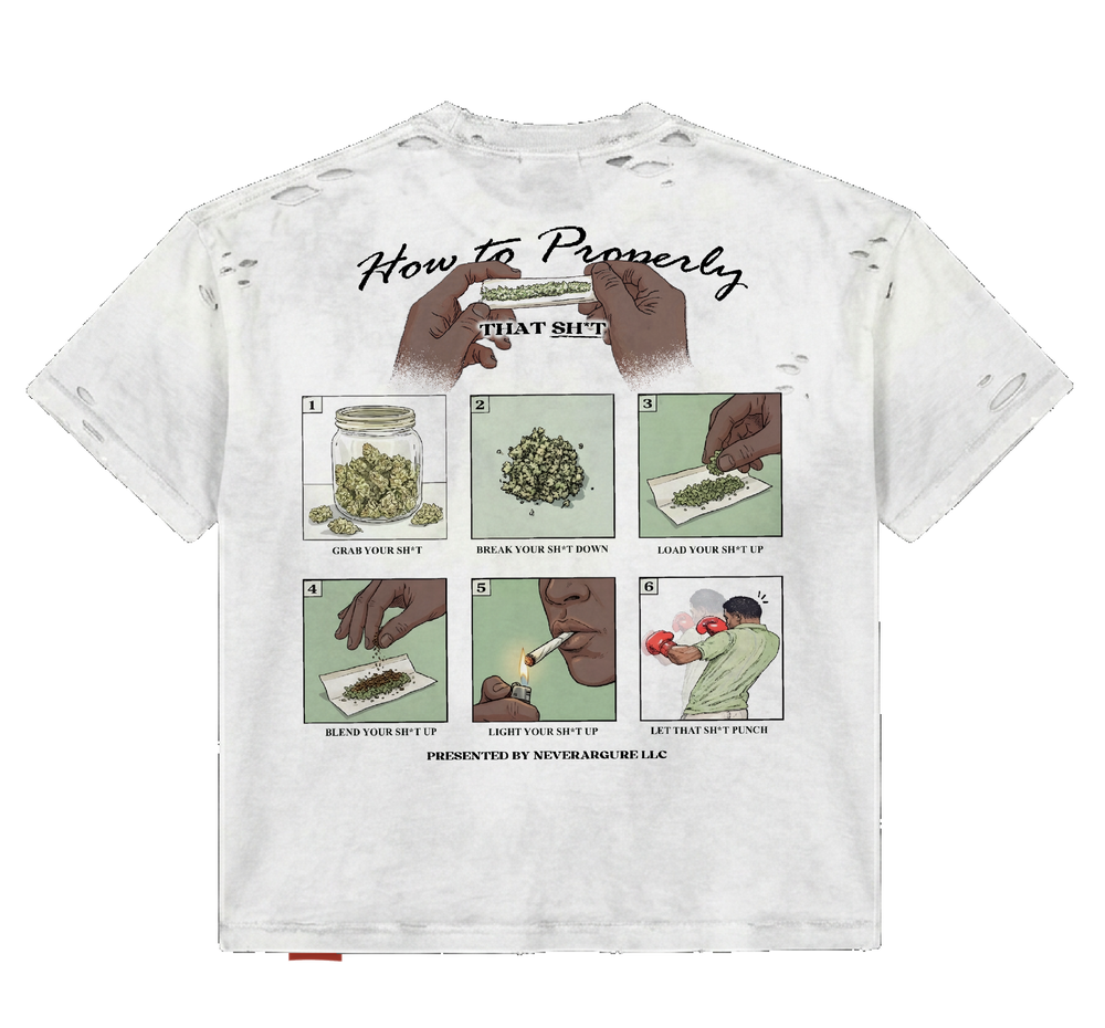 WHITE “ROLL THAT SH*T” TEE