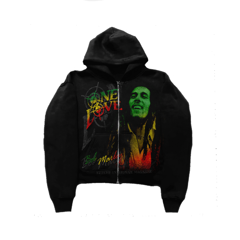 “ONE LOVE” (MARLEY) ZIP UP