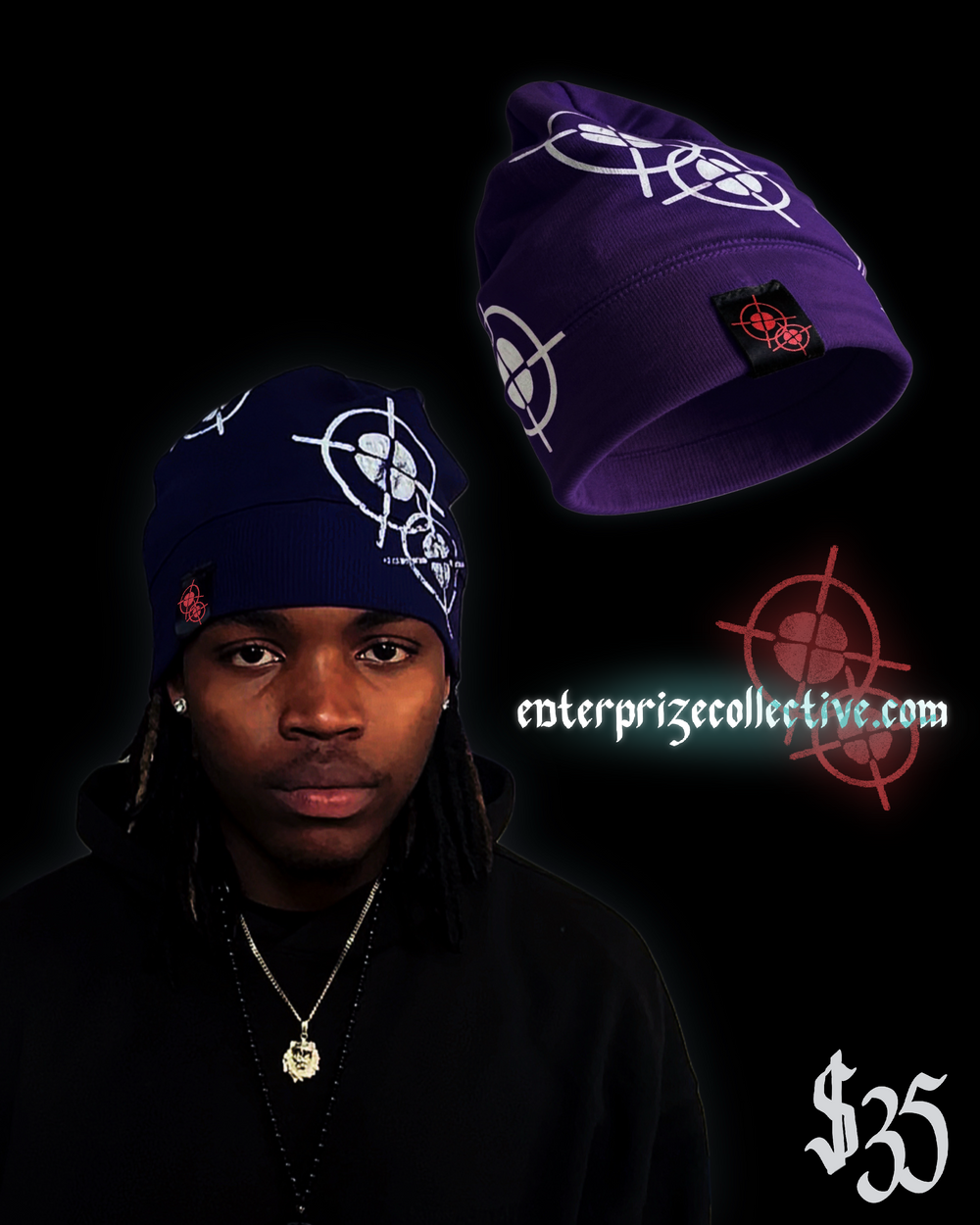 FLEECE BEANIE “PURP”