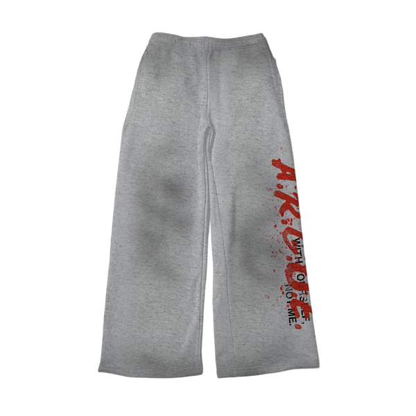 GREY “A.R.G.U.E” SWEATS